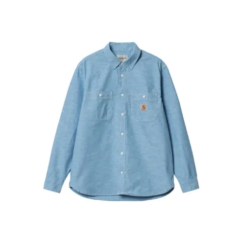 Carhartt WIP SS23 MARINA Series Черные Мужские Рубашки