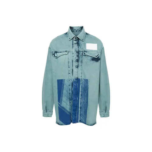 A COLD WALL* Blue Men's Shirts A COLD WALL* Синий Мужской Рубашки