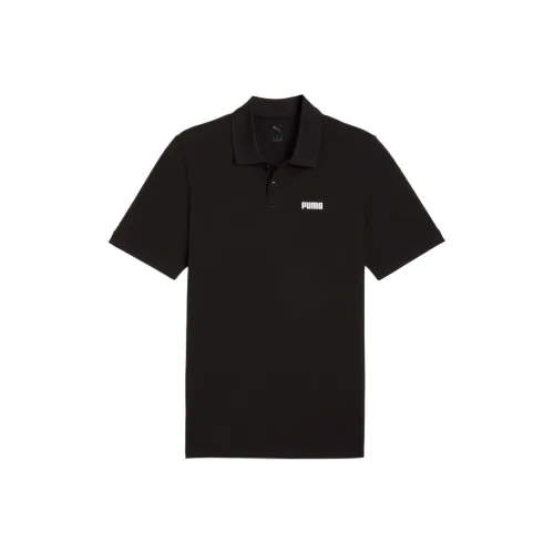 PUMA Мужская поло рубашка черного цвета