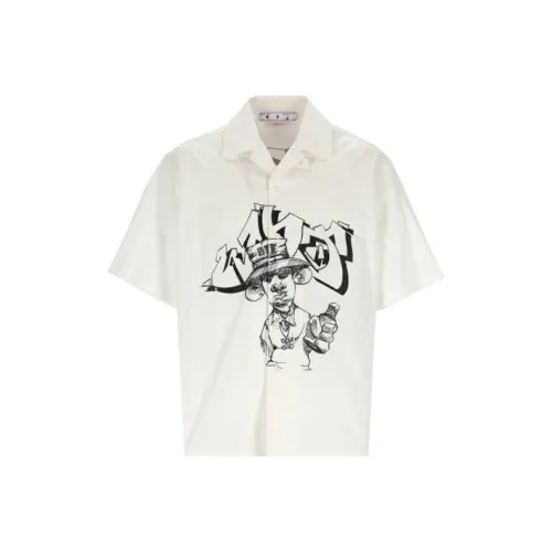 Off Белый Мужская Рубашка