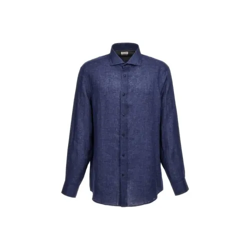 BRUNELLO CUCINELLI Blue Men's Shirts  
BRUNELLO CUCINELLI Синий Мужские Рубашки