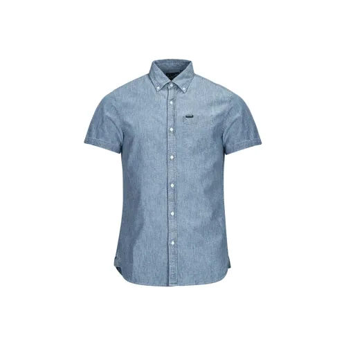 SUPERDRY Мужские Синие Рубашки