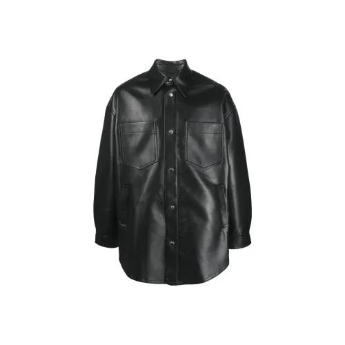 NANUSHKA Мужские черные рубашки