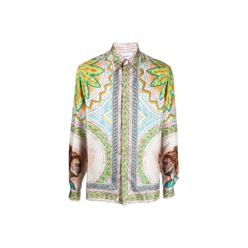 CASABLANCA Red Men's Shirts CASABLANCA Красные Мужские Рубашки