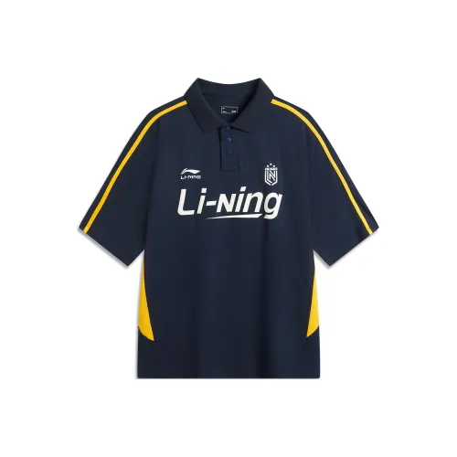LINING Sports Life Collection Темно-морской синий Унисекс Поло