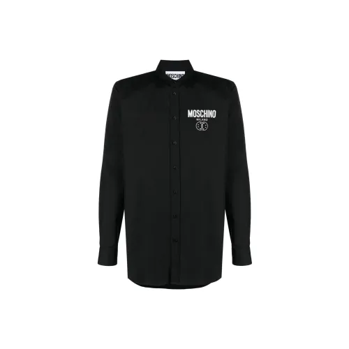 MOSCHINO Мужские черные рубашки