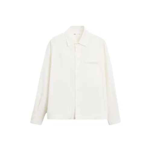 ZARA Белые Мужские Рубашки