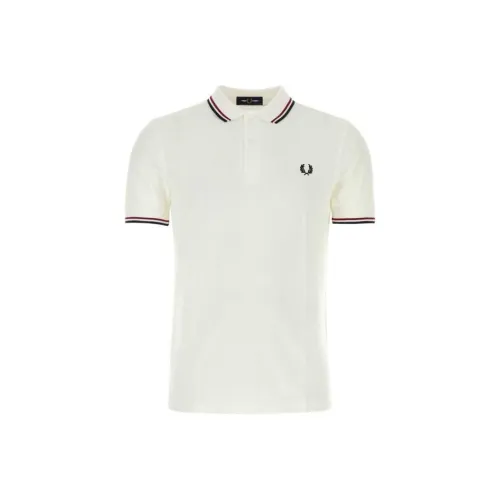 FRED PERRY Белая Мужская Поло