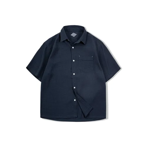 MADEN Летняя рубашка мужская темно-синий