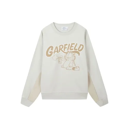FUN X Garfield Светлый Серый Бежевый Унисекс Свитшоты