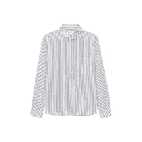 SAINT LAURENT Рубашка Мужская Белая