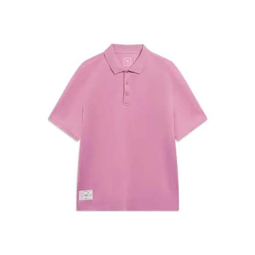 LINING Sports Trend Series Светло-розовый Красный Мужская Поло