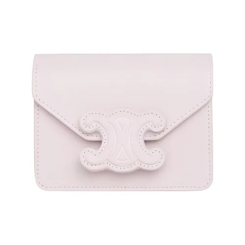 CELINE Triomphe Коровья кожа Сумка через плечо Держатель для карт Стандартный Женский Розовый