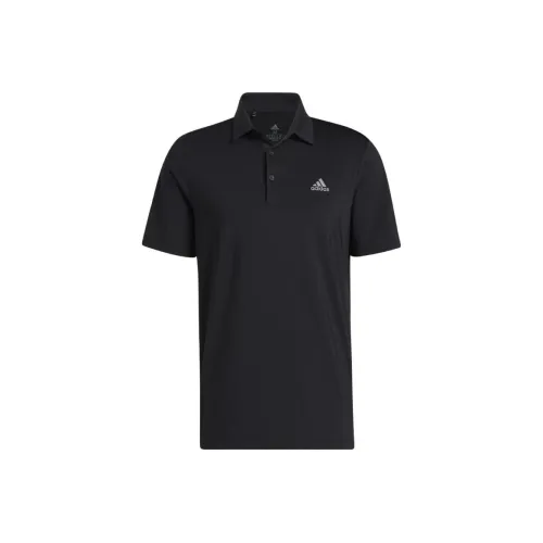 Adidas Ultimate365 Solid Left Chest GOLF Polo Polo Мужской Черный