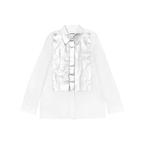 JIL SANDER Silver Seat Opening Limited Белая Унисекс Рубашка