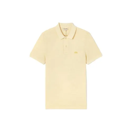 Мужская рубашка LACOSTE Collaboration Beige Yellow Polo