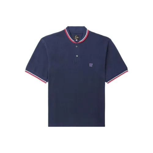 Needles Темно-синие мужские поло