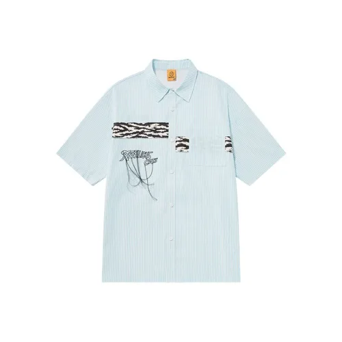 BEASTER Небесно-голубой Унисекс Рубашки