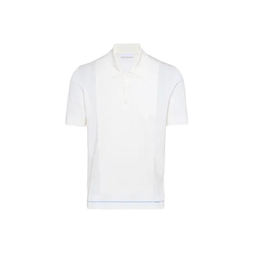PRADA Белая Мужская Поло