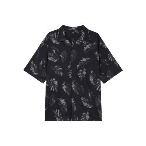 UNIQLO Черные Унисекс Рубашки
