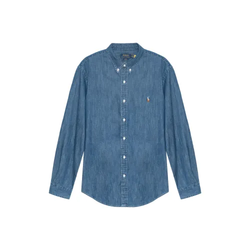 Polo Ralph Lauren SS23 Рубашка Мужская Темно-синяя