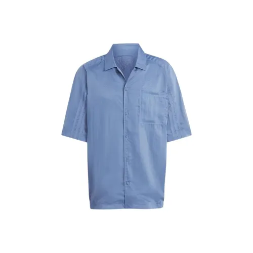 Adidas Originals Мода Короткий-Рукав Шорты Мужские Синие