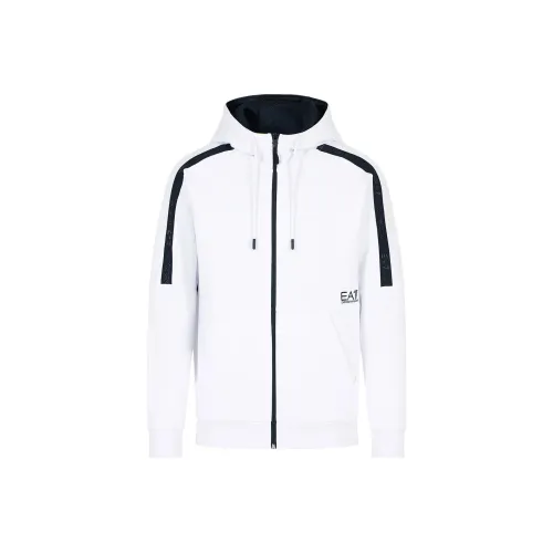 EMPORIO ARMANI EA7 SS24 Свитшот Мужской Белый