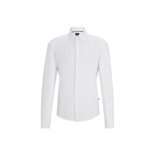 Hugo Boss Рубашка Slim Fit Performance Elastic Jersey Men's White