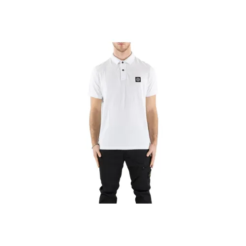 STONE ISLAND Белая Мужская Поло