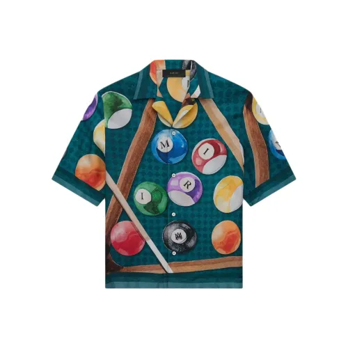 AMIRI Early Spring Collection SS25 Рубашка Мужская Evergreen