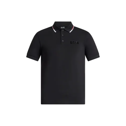 EMPORIO ARMANI EA7 FW24 Поло Мужское Черное