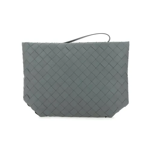 Bottega Veneta Кожа Ремень Клатч Унисекс Серый