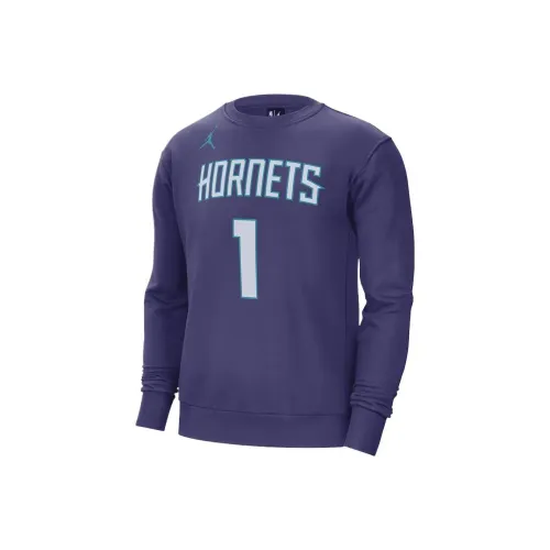 NBA Charlotte Hornets Charlotte Hornets Nike Название Количество CREW SWEATSHIRT Мужской Фиолетовый