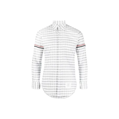 THOM BROWNE Серые Мужские Рубашки