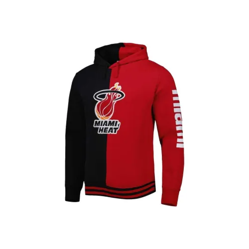 NBA x MITCHELL NESS Miami Heat Толстовка Мужская Черный Красный