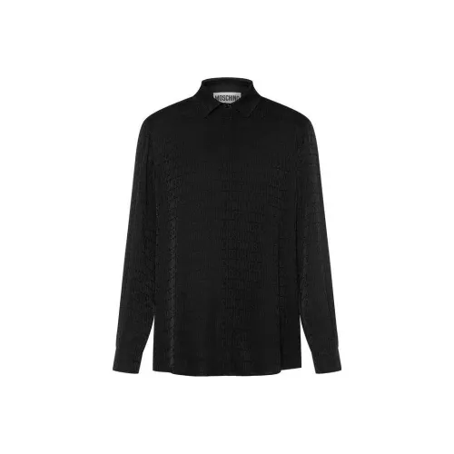 MOSCHINO Мужские черные рубашки