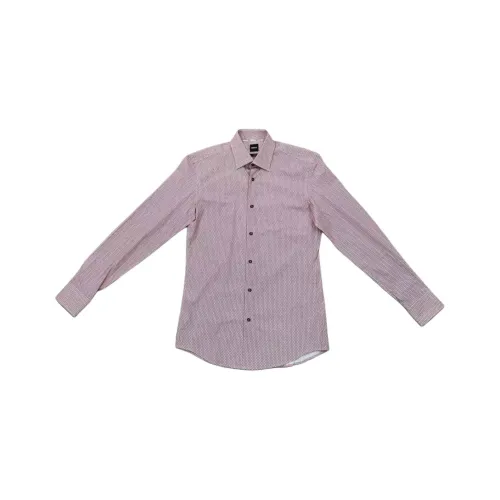 Hugo Boss FW224 Рубашка Мужская Розовая