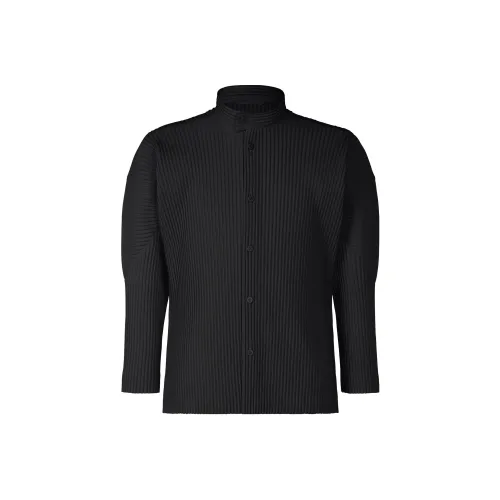 Homme Plissé Issey Miyake SS23 Рубашка Мужская Черная