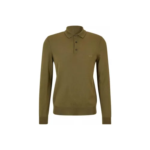 Hugo Boss Армейский зеленый Мужской Поло