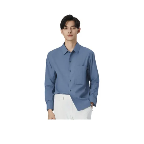 ZIOZIA Синий Мужская Рубашка