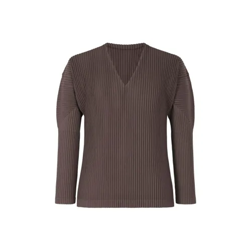 Homme Plissé Issey Miyake Рубашка Мужская Сланец Фиолетовый