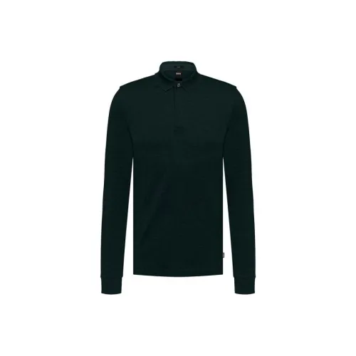 Hugo Boss FW22 Поло Мужское Темно-Зеленое