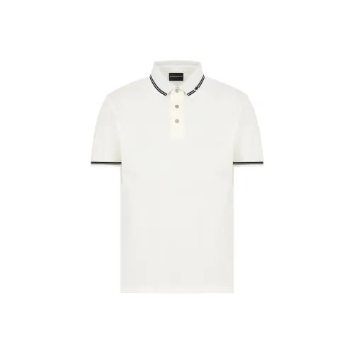 EMPORIO ARMANI SS25 Поло Мужское Белое