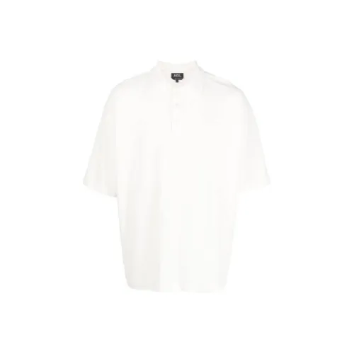 A.P.C. Joint Paragraph Белая Мужская Рубашка Polo