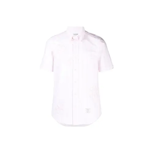 THOM BROWNE Светло-розовые Мужские Рубашки