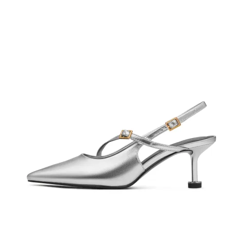 CHARLES KEITH Маленький CK Узкий каблук Высокие каблуки 6,5 см Женские