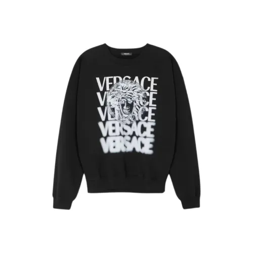 VERSACE Мужские черные свитшоты