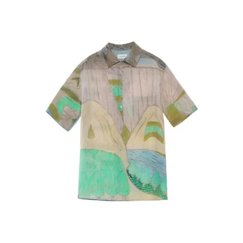 Lemaire Multicolor Men's Shirts Лемар Мультикольоровые Мужские Рубашки