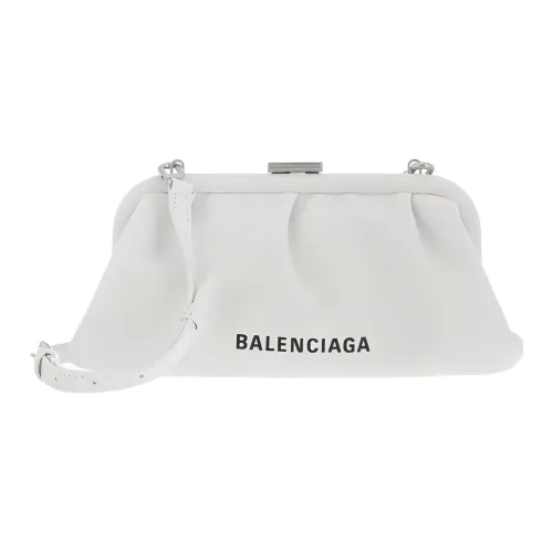 Balenciaga Телячья кожа Одно плечо Через плечо Клатч Женская Белая
