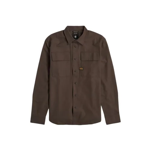 STAR RAW Рубашка Мужская Ганаш Темно-сливовый